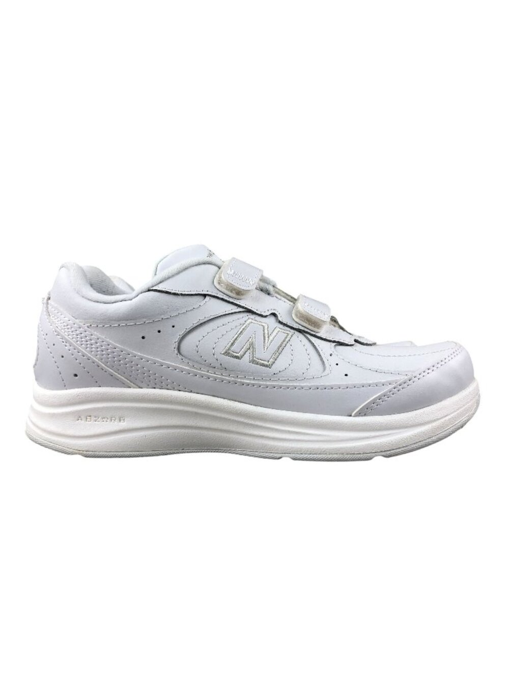 New Balance Women's Size 5D WW577 White Hook & Loop Walking Sneakers Shoes